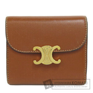 Celine Triomphe Bifold Wallet Leather